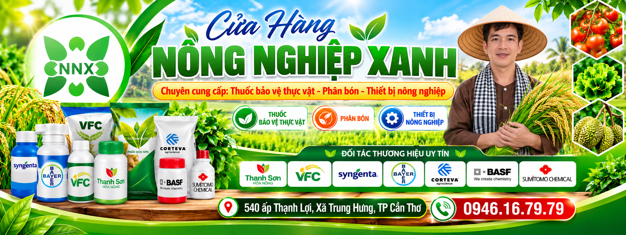 Thương hiệu đối tác sản phẩm nông nghiệp